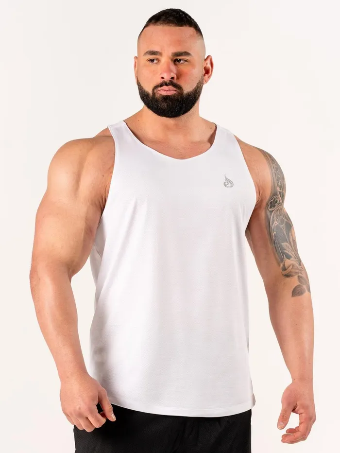 Flex Active Tank 8211 White Men Ryderwear Tops