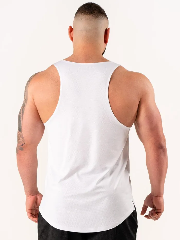 Flex Active Tank 8211 White Men Ryderwear Tops