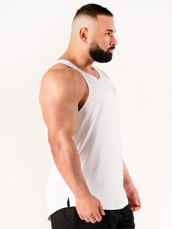 Flex Active Tank 8211 White Men Ryderwear Tops