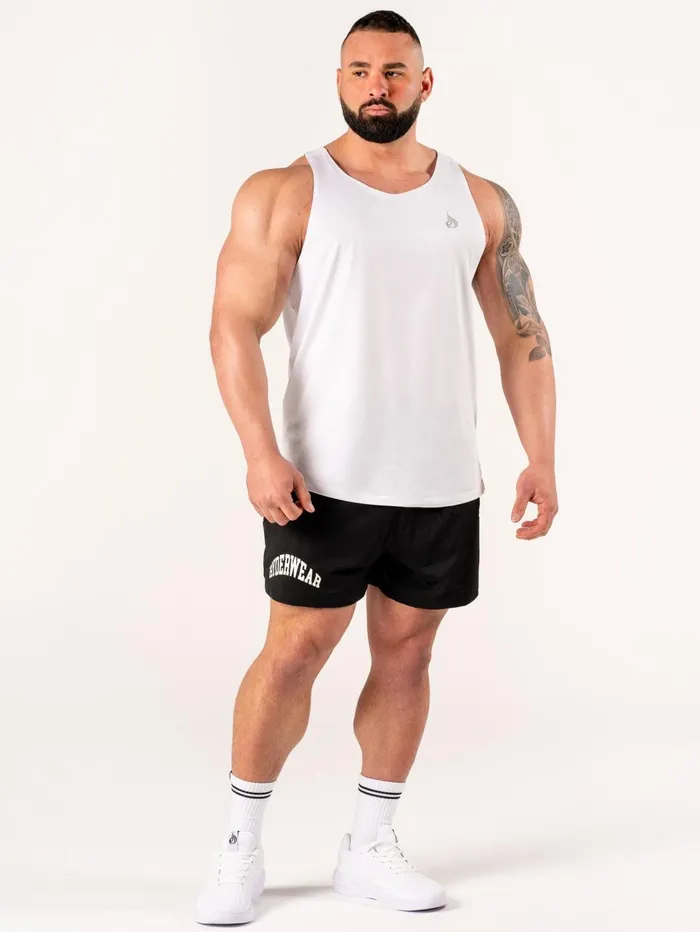 Flex Active Tank 8211 White Men Ryderwear Tops