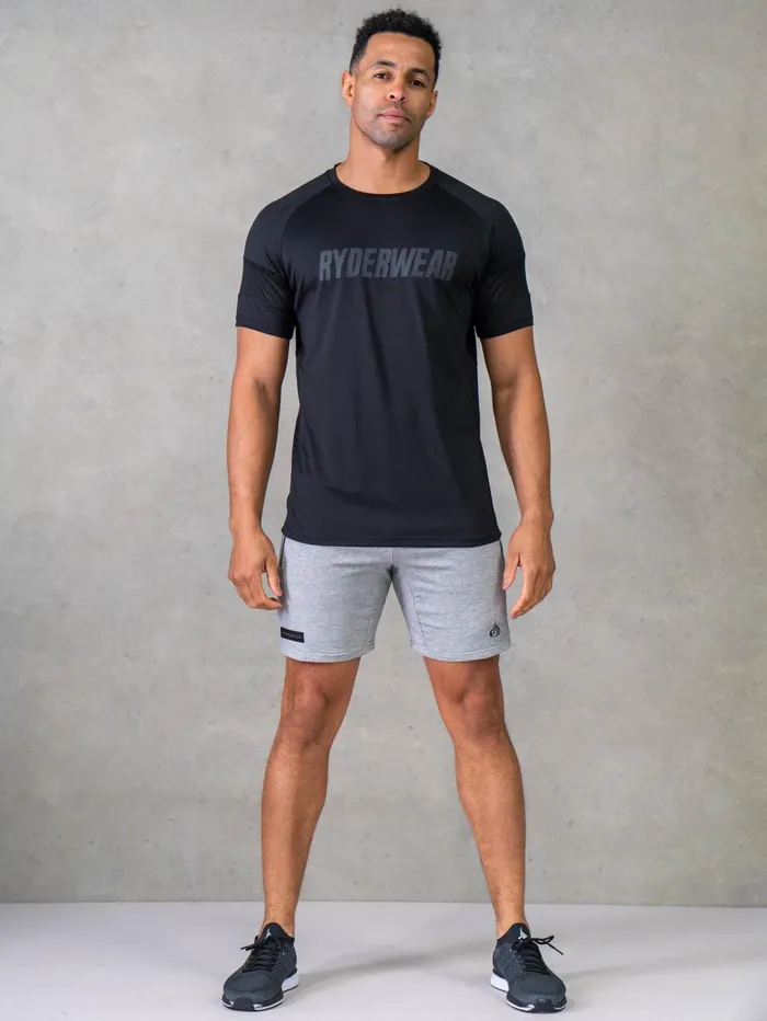 Flex Mesh TShirt 8211 Black Men Ryderwear TShirts