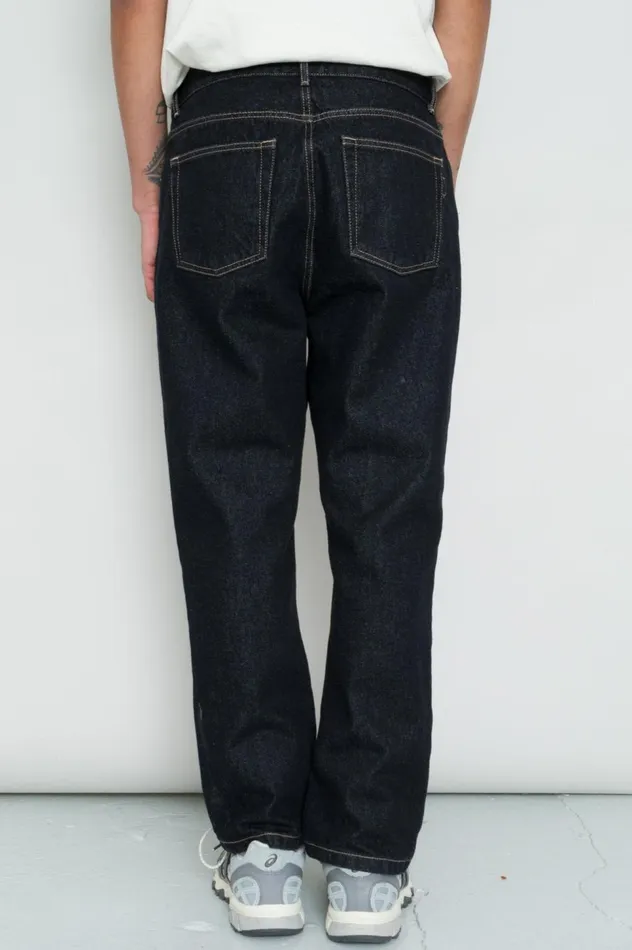 Folk Clothing 5 Pocket Trouser 8211 Black Washed Denim Mens Trousers