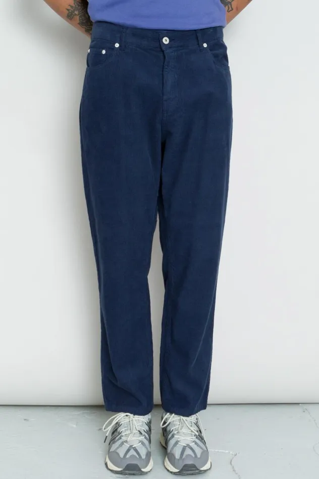Folk Clothing 5 Pocket Trouser 8211 Washed Ink Cord Mens Trousers