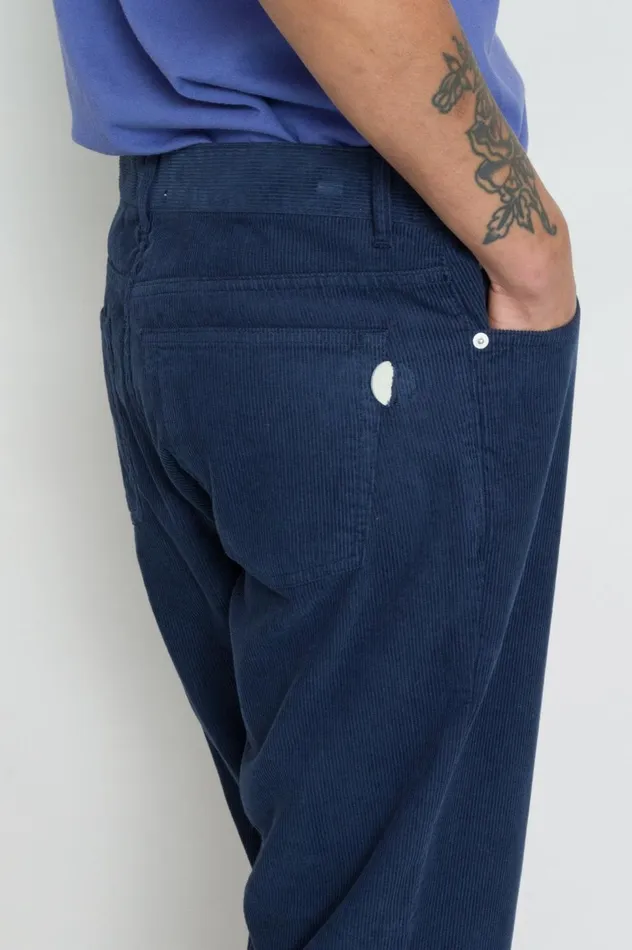 Folk Clothing 5 Pocket Trouser 8211 Washed Ink Cord Mens Trousers