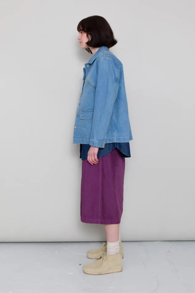 Folk Clothing Archive Jacket 8211 Bleached Denim Womens Outerwear
