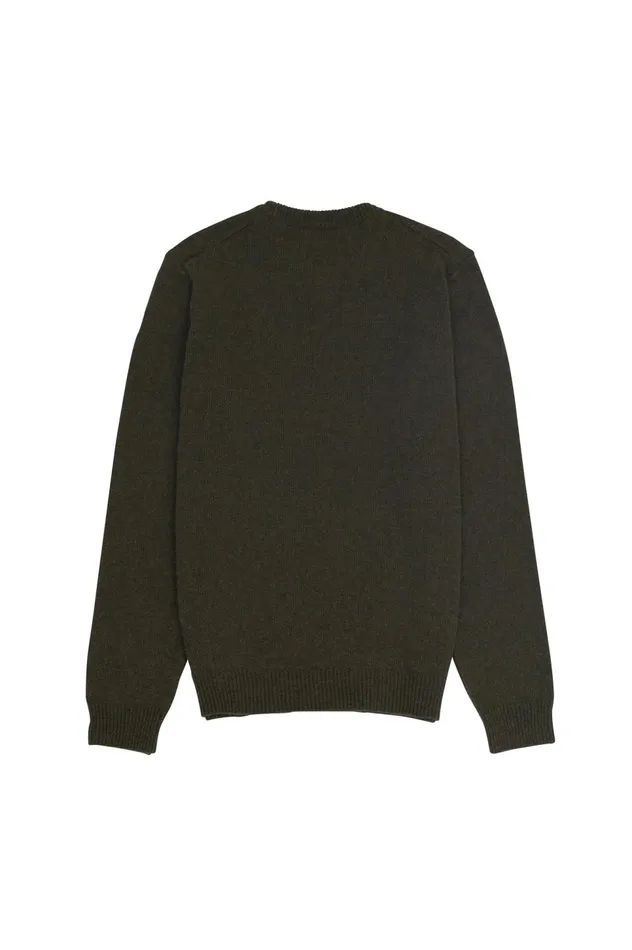 Folk Clothing Assembly Crew Jumper 8211 Forest Mens Knitwear