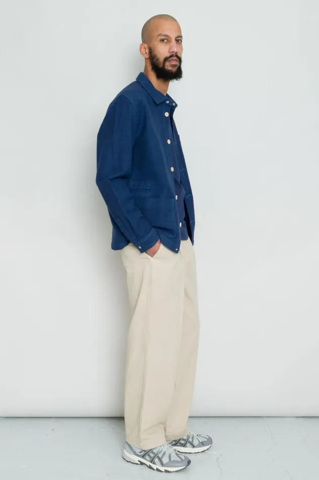Folk Clothing Assembly Jacket 8211 Indigo Blue Mens Outerwear