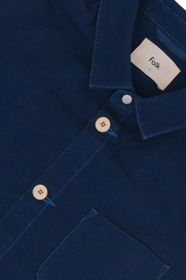 Folk Clothing Assembly Jacket 8211 Indigo Blue Mens Outerwear