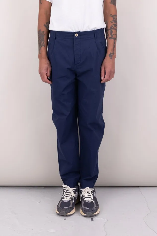 Folk Clothing Assembly Pant 8211 Navy Ripstop Mens Trousers