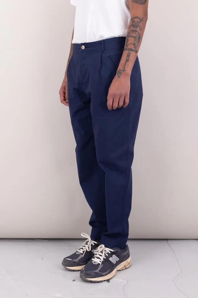 Folk Clothing Assembly Pant 8211 Navy Ripstop Mens Trousers