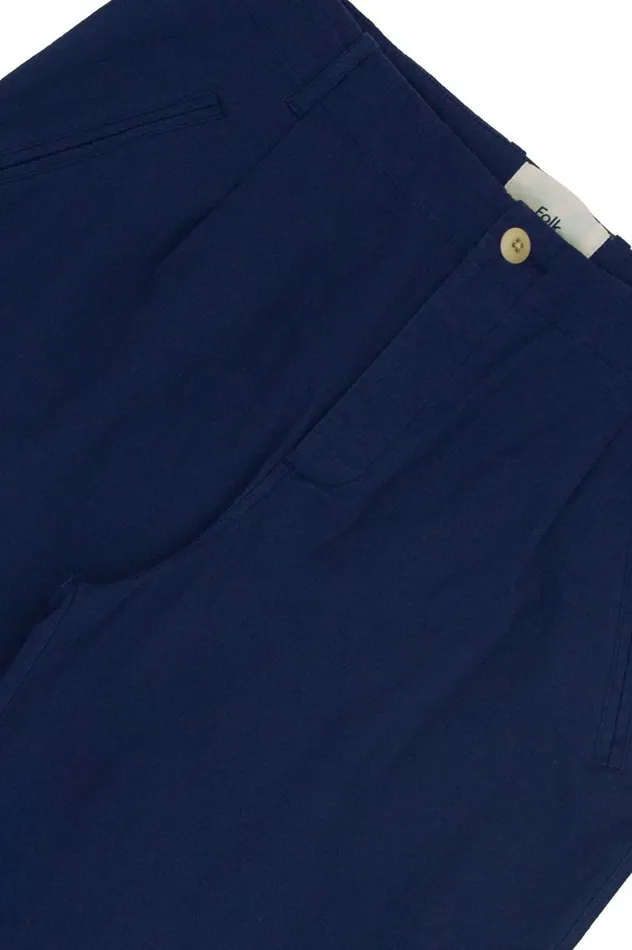 Folk Clothing Assembly Pant 8211 Navy Ripstop Mens Trousers