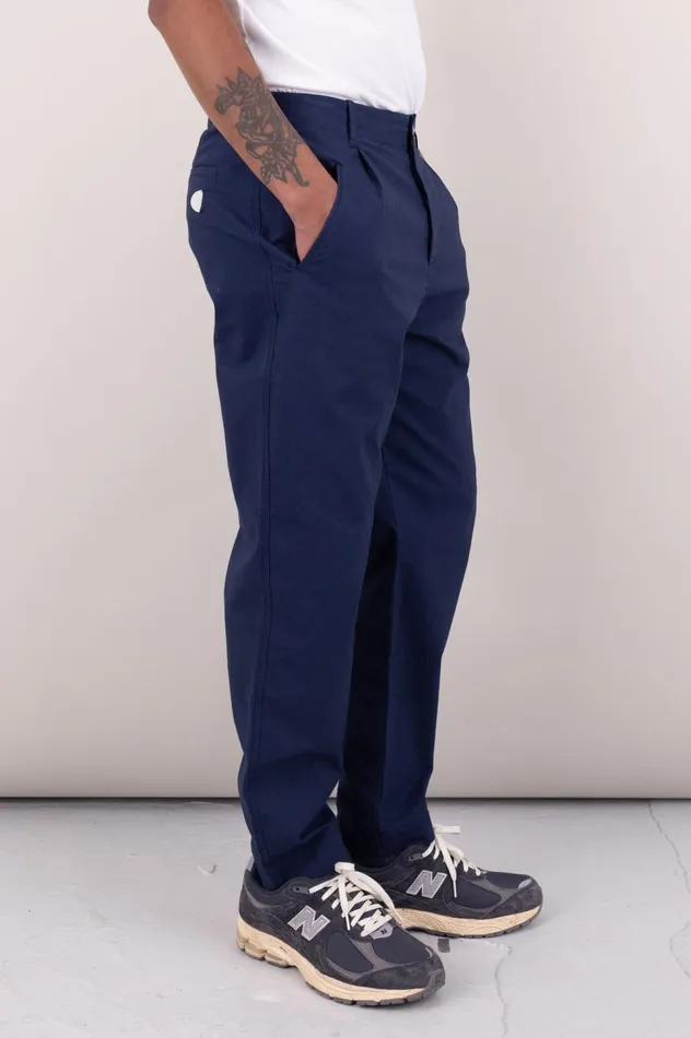 Folk Clothing Assembly Pant 8211 Navy Ripstop Mens Trousers
