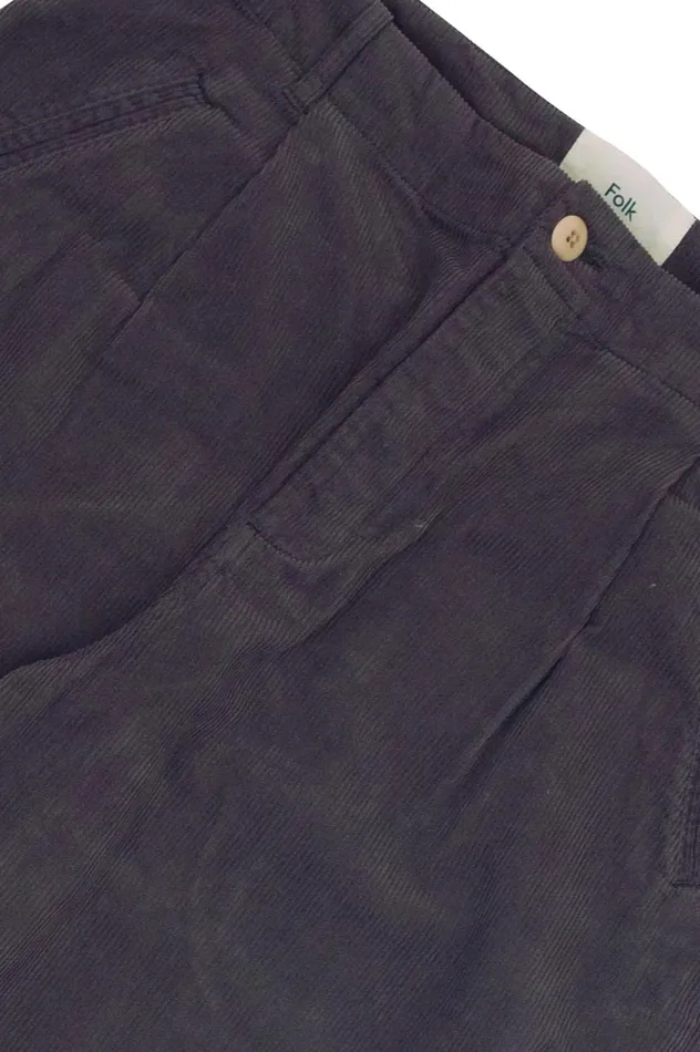 Folk Clothing Assembly Pant 8211 Slate Cord Mens Trousers