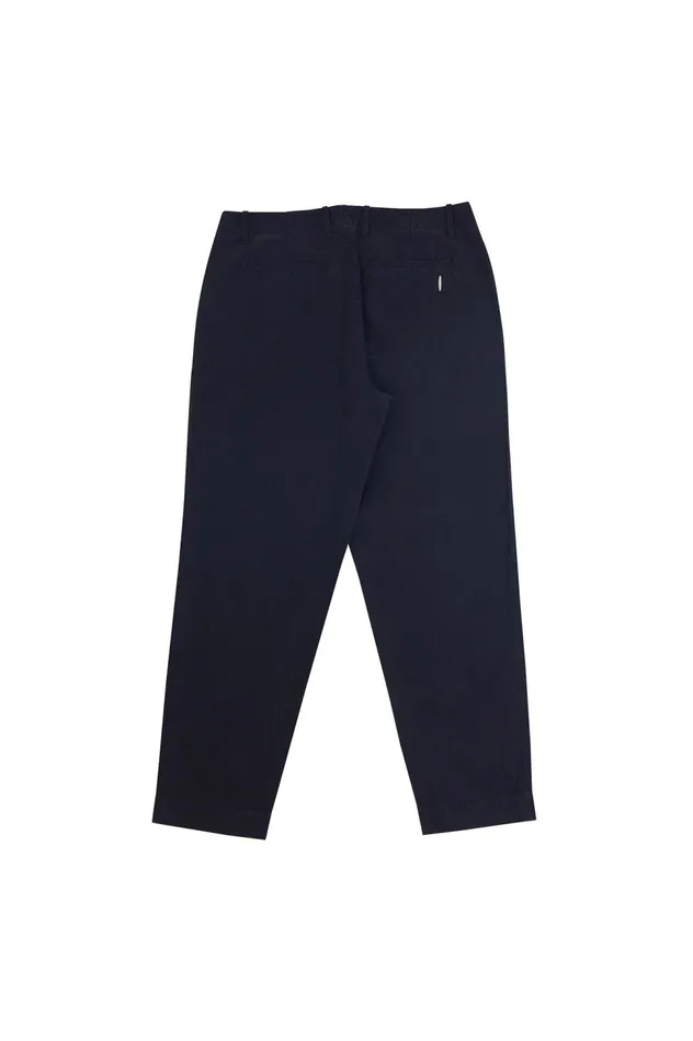 Folk Clothing Assembly Pant 8211 Soft Black Linear Texture Mens Trousers