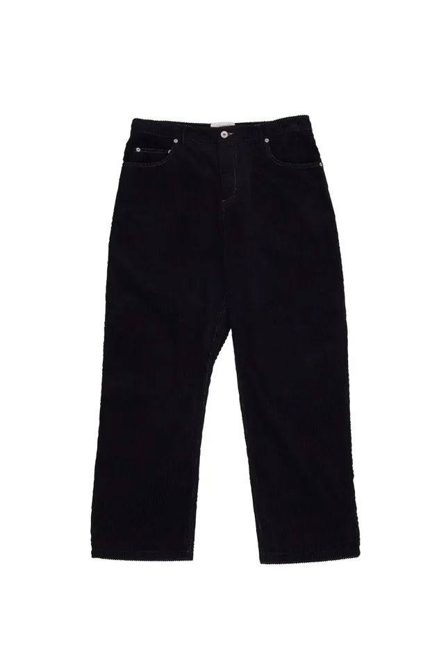 Folk Clothing Barrel Leg Trouser 8211 Black Heavy Cord Mens Trousers