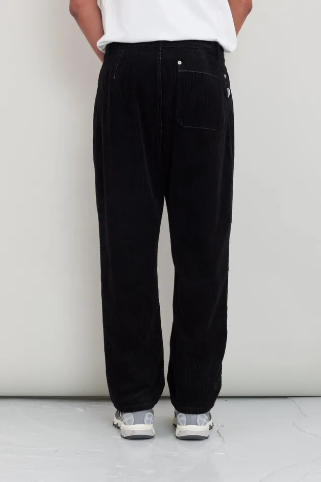 Folk Clothing Barrel Leg Trouser 8211 Black Heavy Cord Mens Trousers