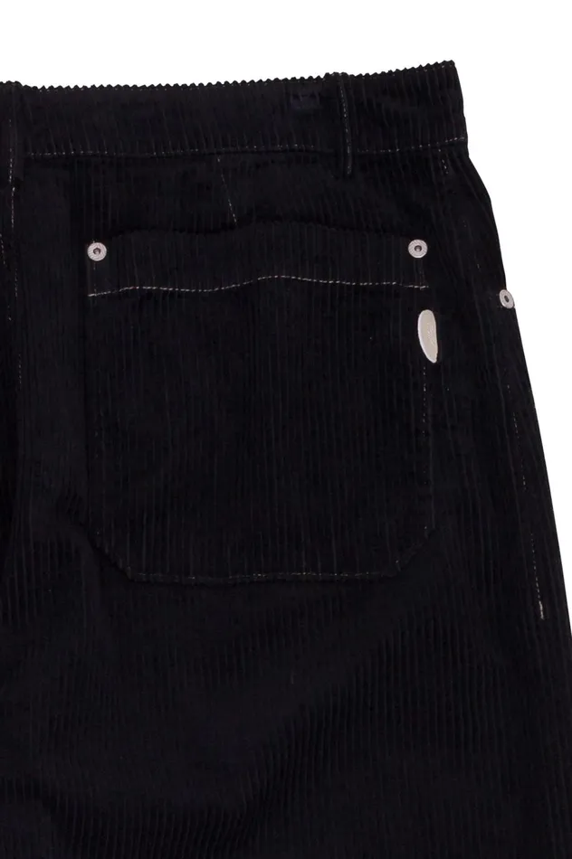 Folk Clothing Barrel Leg Trouser 8211 Black Heavy Cord Mens Trousers