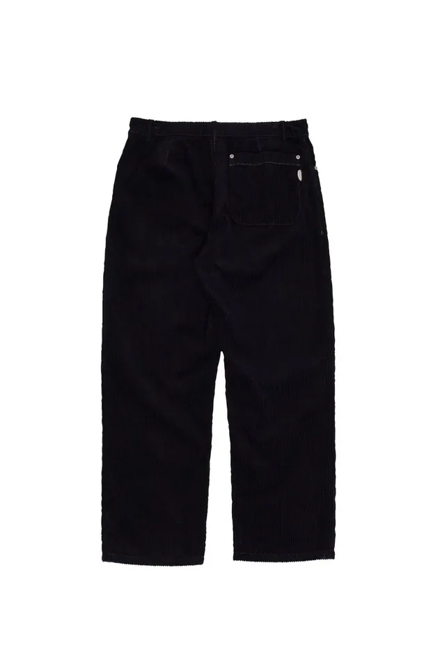 Folk Clothing Barrel Leg Trouser 8211 Black Heavy Cord Mens Trousers