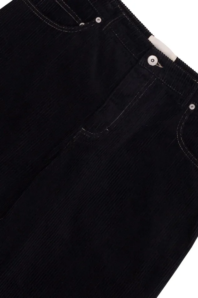 Folk Clothing Barrel Leg Trouser 8211 Black Heavy Cord Mens Trousers