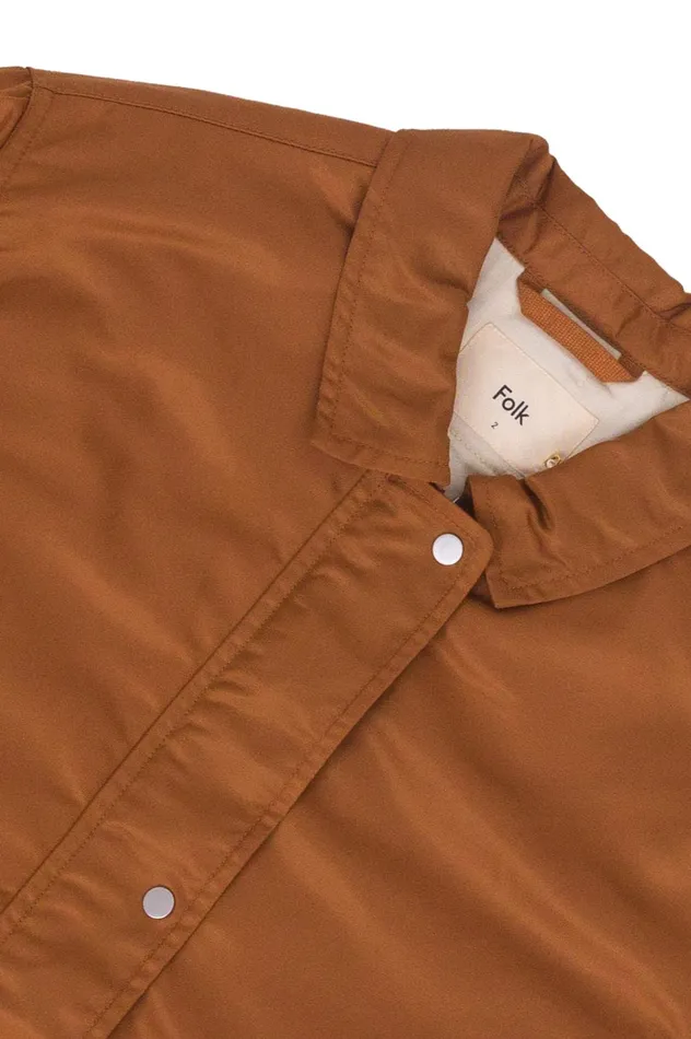 Folk Clothing Blouson 8211 Caramel Nylon Womens Outerwear