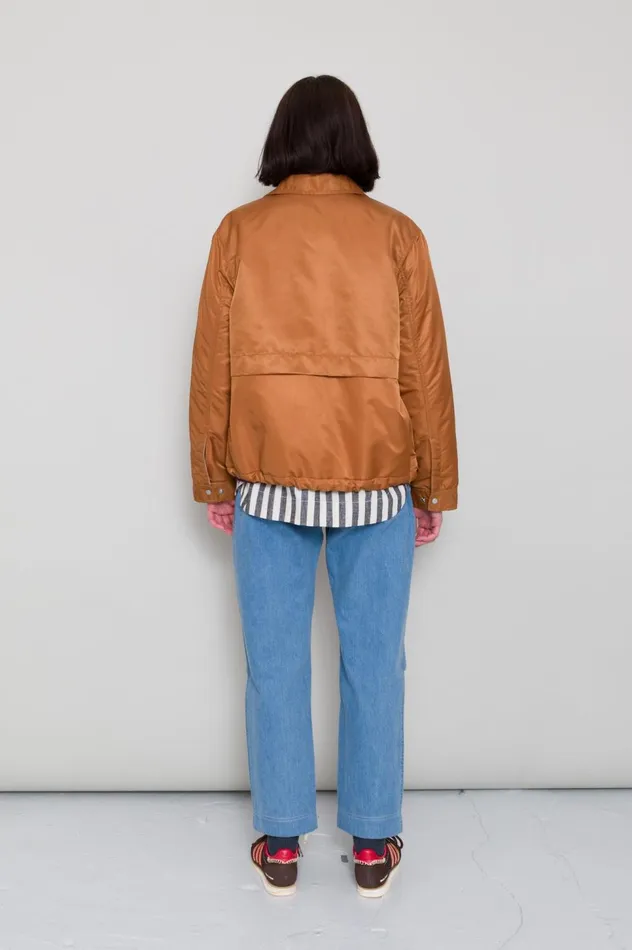 Folk Clothing Blouson 8211 Caramel Nylon Womens Outerwear