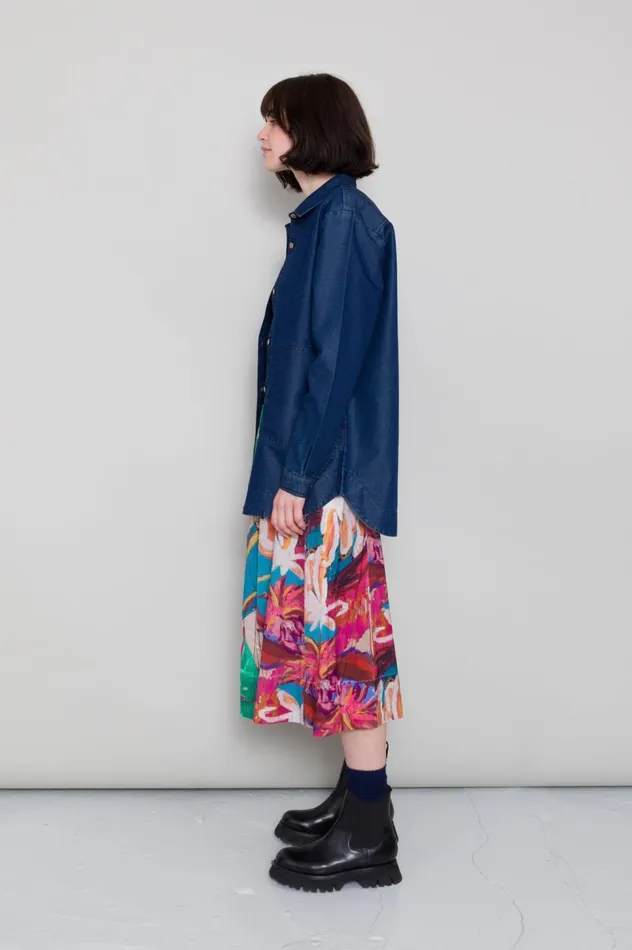 Folk Clothing Boyfriend Shirt 8211 Light Weight Denim Womens Shirting