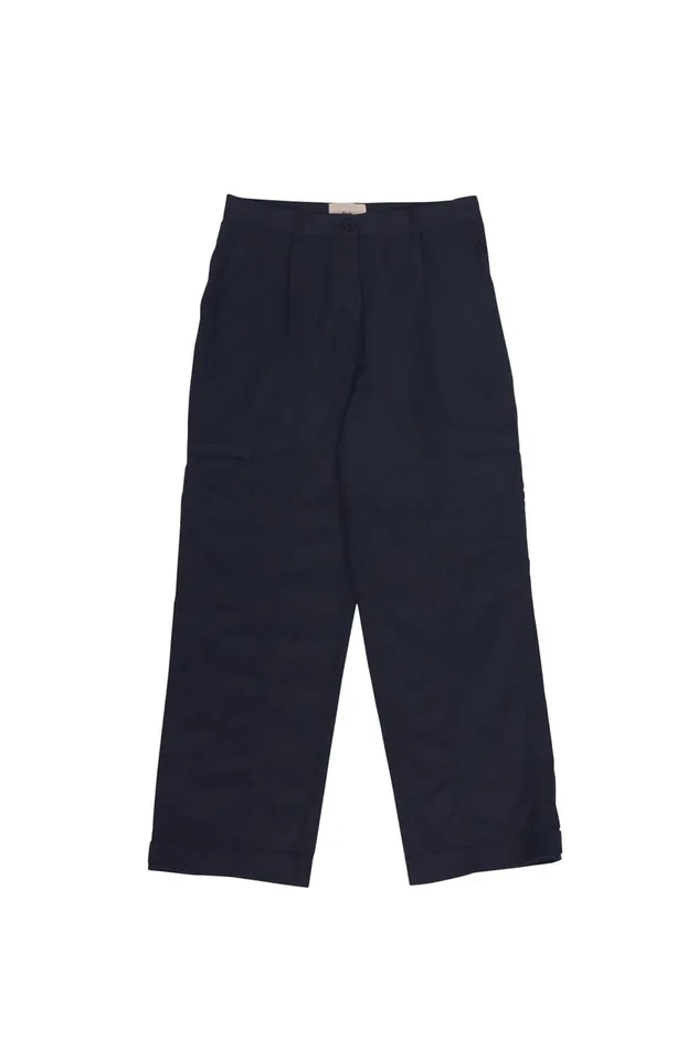 Folk Clothing Cargo Pant 8211 Mid Grey Wool Womens Trousers