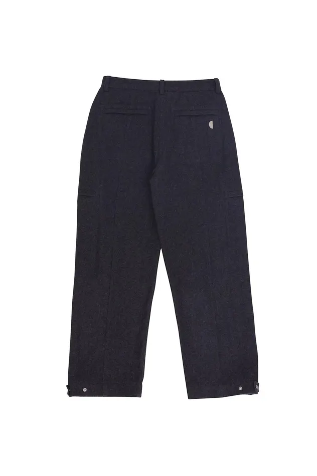 Folk Clothing Cargo Pant 8211 Mid Grey Wool Womens Trousers