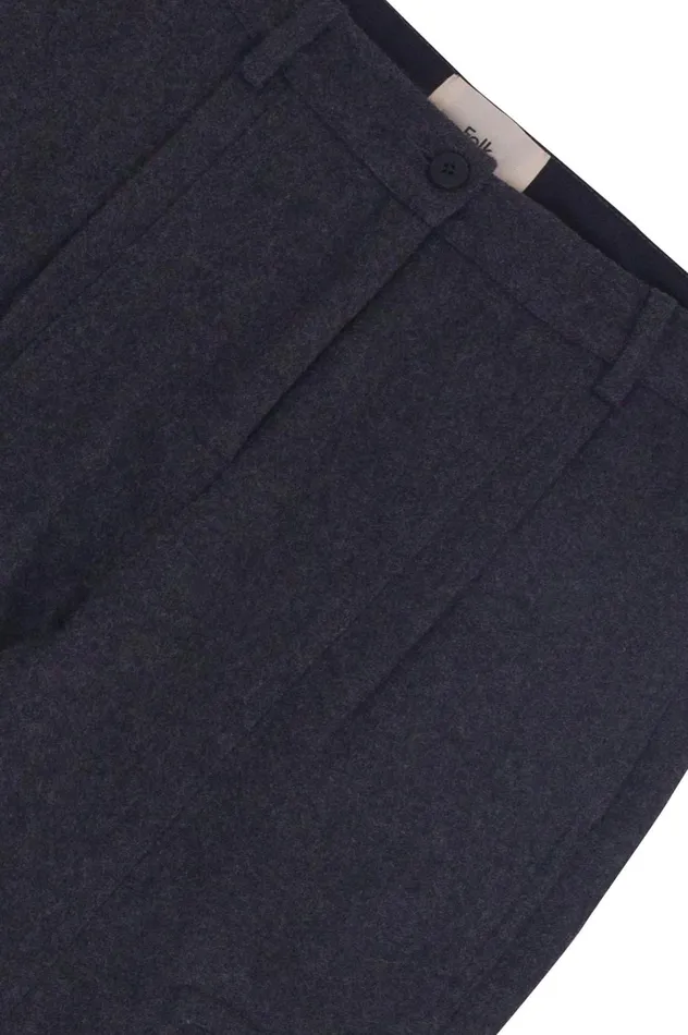 Folk Clothing Cargo Pant 8211 Mid Grey Wool Womens Trousers