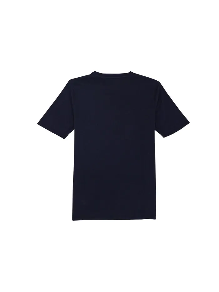 Folk Clothing Contrast Sleeve TShirt 8211 Navy Mens TShirts