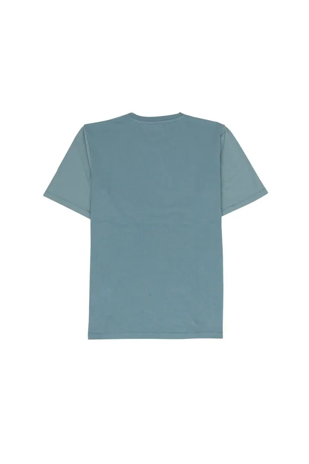 Folk Clothing Contrast Sleeve TShirt 8211 Spruce Green Mens TShirts