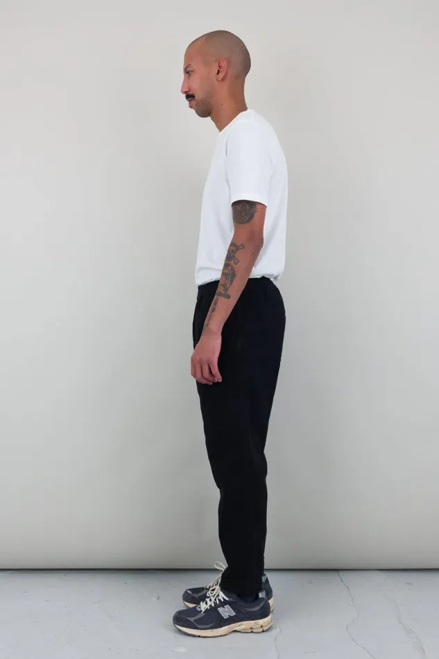 Folk Clothing Drawcord Assembly Pant 8211 Black Moleskin Mens Trousers