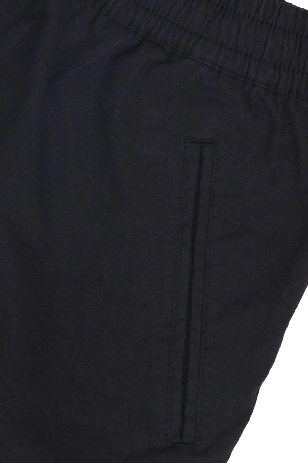 Folk Clothing Drawcord Assembly Pant 8211 Black Ripstop Mens Trousers
