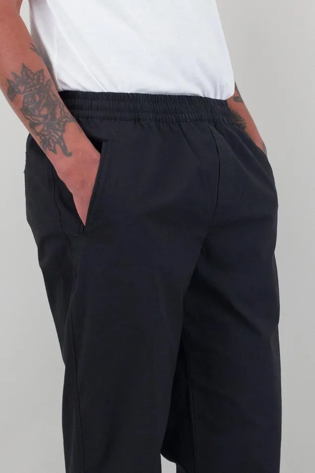 Folk Clothing Drawcord Assembly Pant 8211 Black Ripstop Mens Trousers