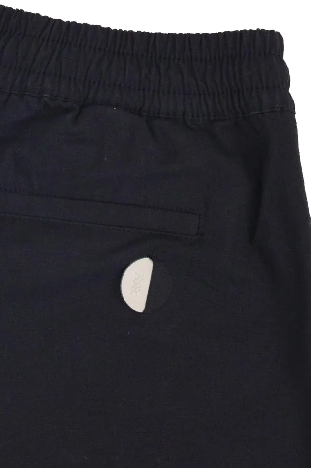 Folk Clothing Drawcord Assembly Pant 8211 Black Ripstop Mens Trousers