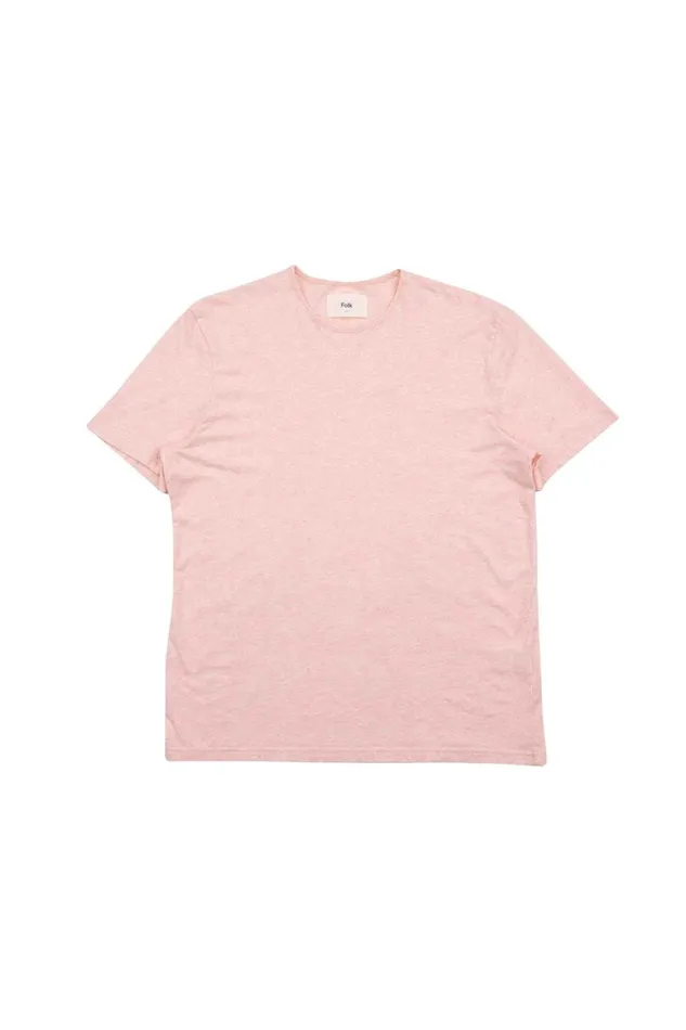 Folk Clothing Everyday TShirt 8211 Pink Melange Mens TShirts