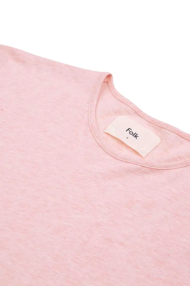 Folk Clothing Everyday TShirt 8211 Pink Melange Mens TShirts