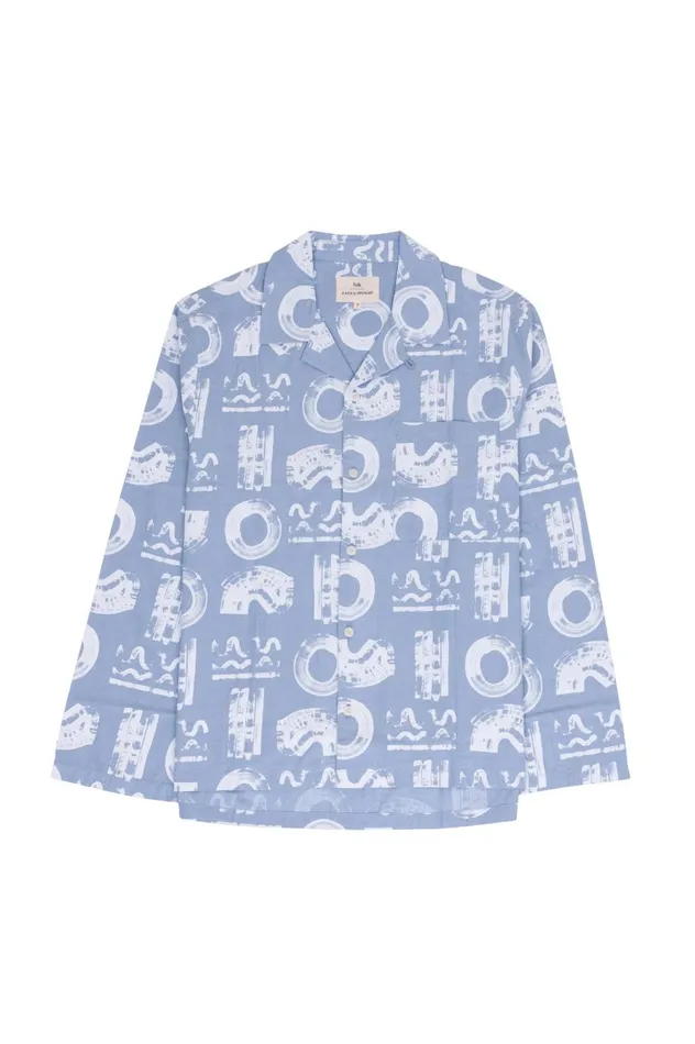 Folk Clothing Loungewear Shirt 8211 Icon Print KG Mens Shirts