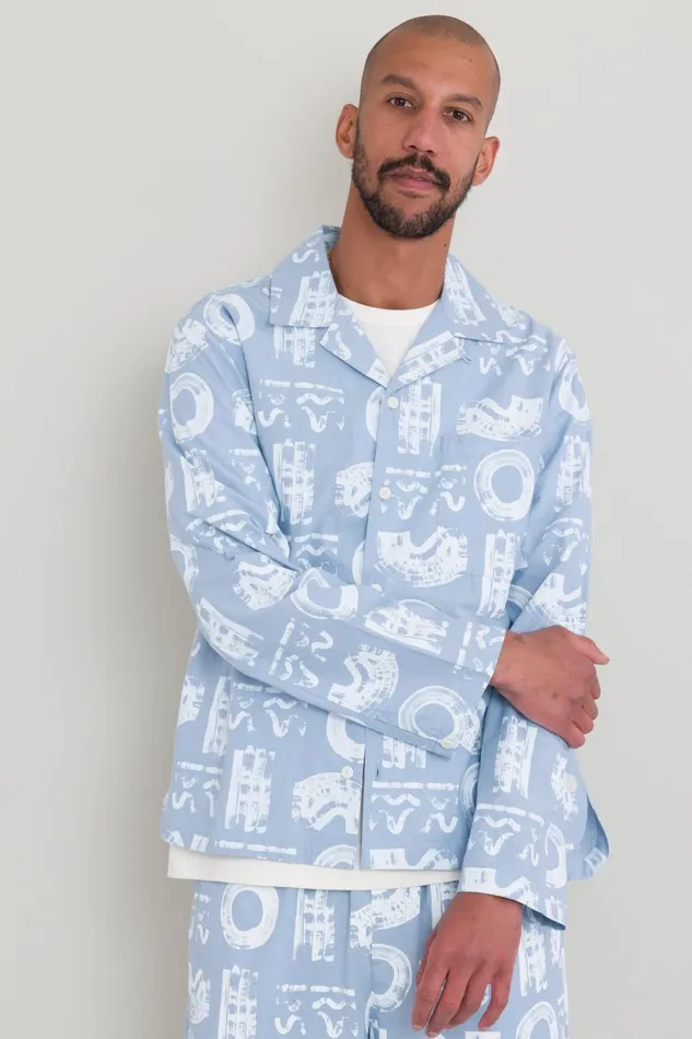 Folk Clothing Loungewear Shirt 8211 Icon Print KG Mens Shirts