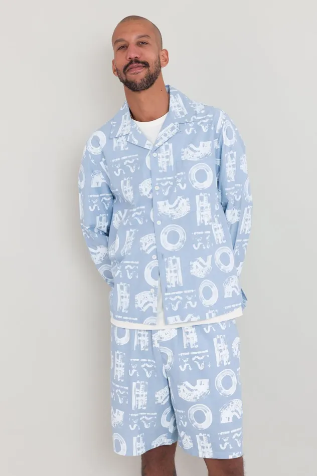 Folk Clothing Loungewear Shirt 8211 Icon Print KG Mens Shirts