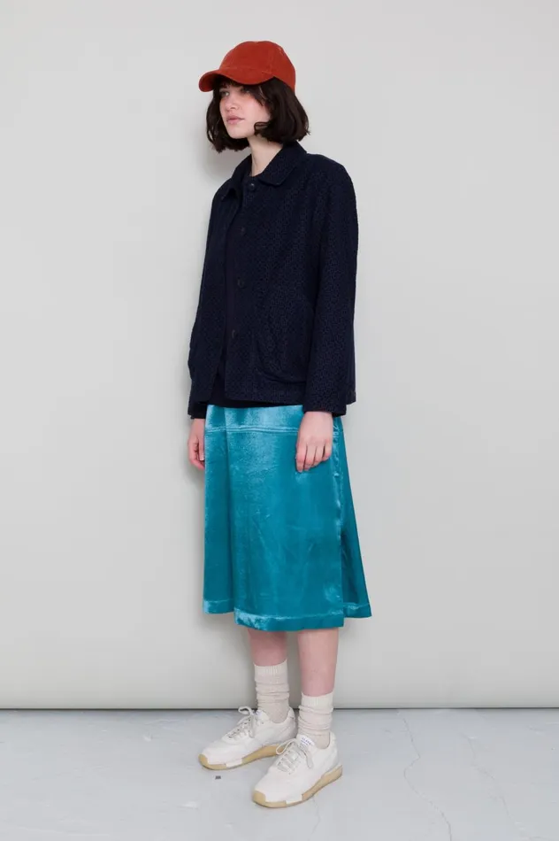 Folk Clothing Prism Jacket 8211 Navy Textured Cord Womens Outerwear