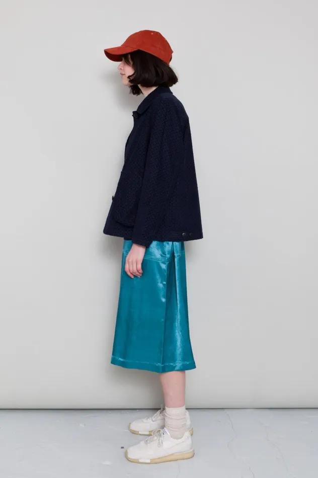 Folk Clothing Prism Jacket 8211 Navy Textured Cord Womens Outerwear