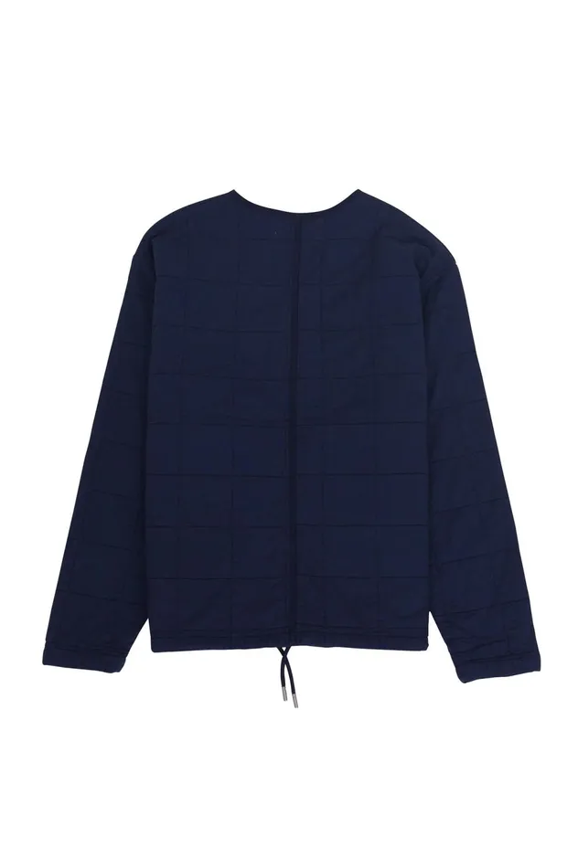 Folk Clothing Quilted Boxy Jacket 8211 Soft Navy Womens Outerwear