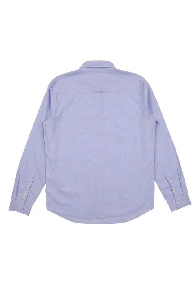 Folk Clothing Relaxed Fit Shirt 8211 Blue Texture Mens Shirts