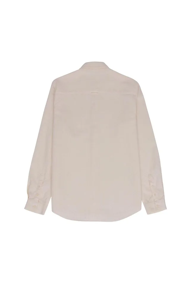 Folk Clothing Relaxed Fit Shirt 8211 Ecru Tapestry Mens Shirts
