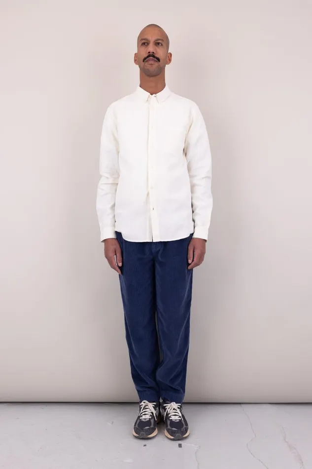 Folk Clothing Relaxed Fit Shirt 8211 Ecru Tapestry Mens Shirts