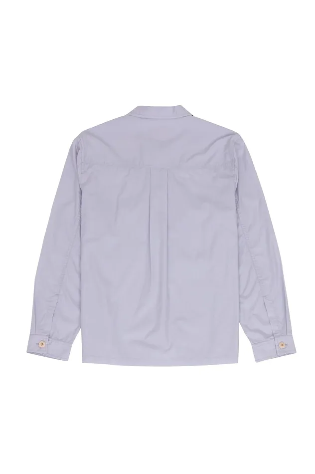 Folk Clothing Revere Overshirt 8211 Mist Mens Shirts