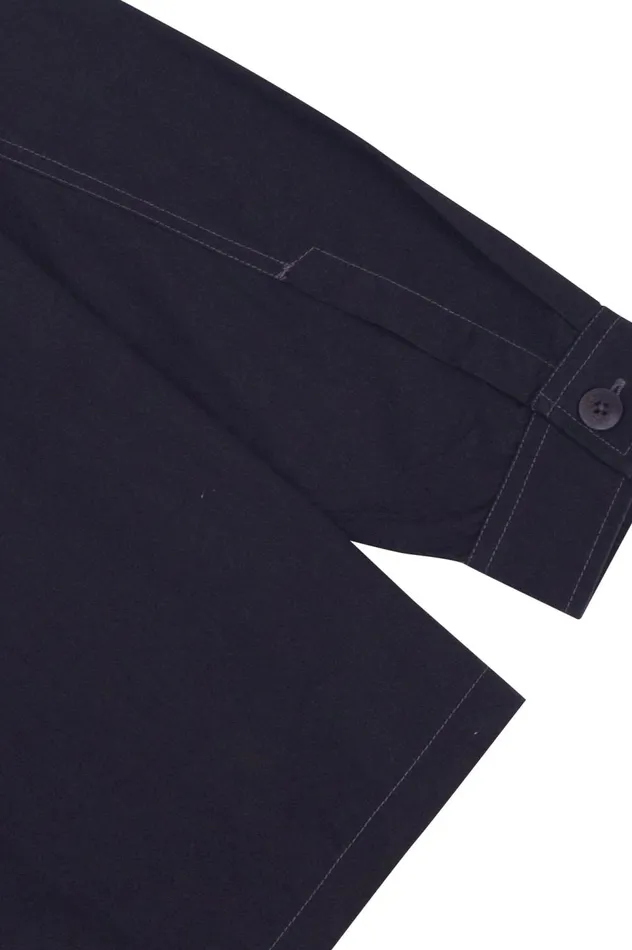 Folk Clothing Revere Overshirt 8211 Soft Black Mens Shirts