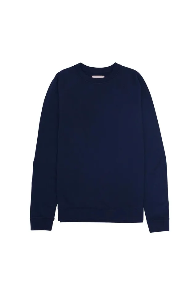Folk Clothing Rivet Sweat 8211 Navy Mens Sweatshirts