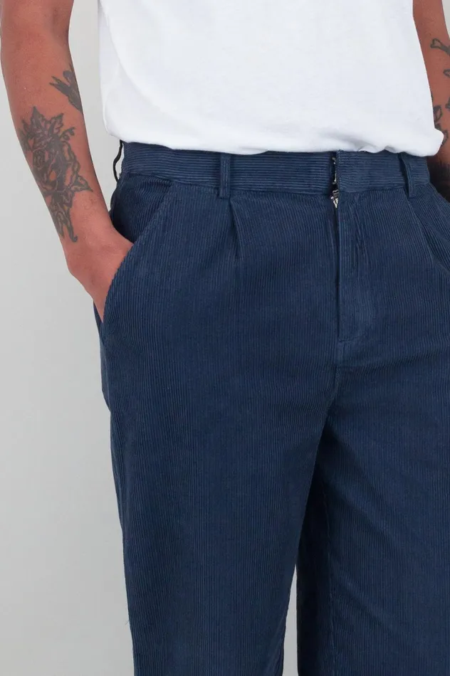 Folk Clothing Signal Pant 8211 Soft Blue Cord Mens Trousers